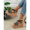 High Heel Big Size Sandalen Damen Slope Heel Dicker Boden Sandalen Fischmaul Casual Damen Sandalen
