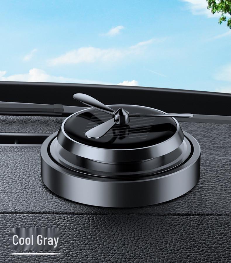 Solar-Powered Rotating Car Perfume Freshener - Long-Lasting Fragrance Car Ornament