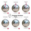 Reflective Silver Stainless Steel Decorative Mirror Ball Ornament