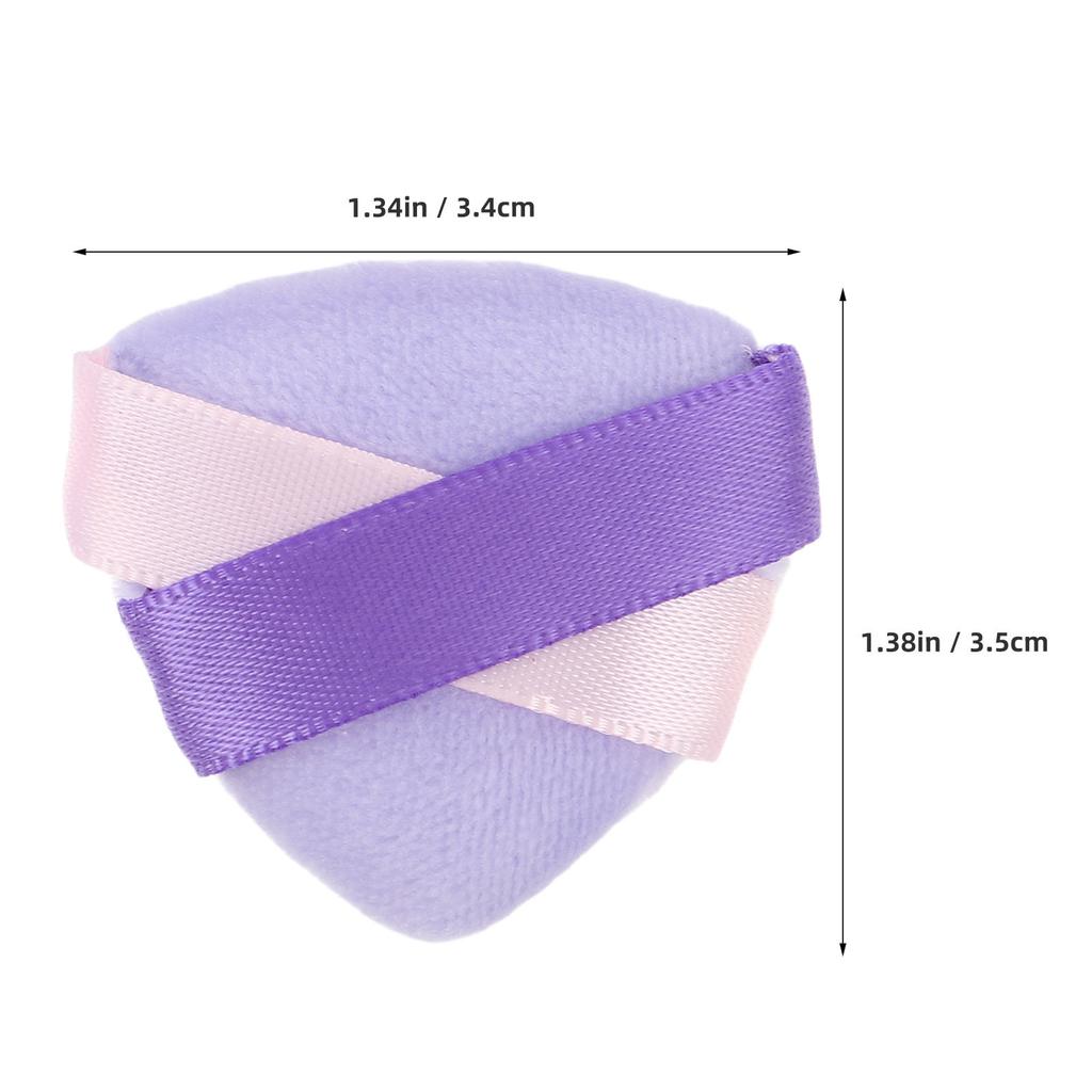 20Pcs Mini Triangle Powder Puff for Face Loose Setting Powder Application Soft Velour Foundation Blending Sponge Travel-Friendly