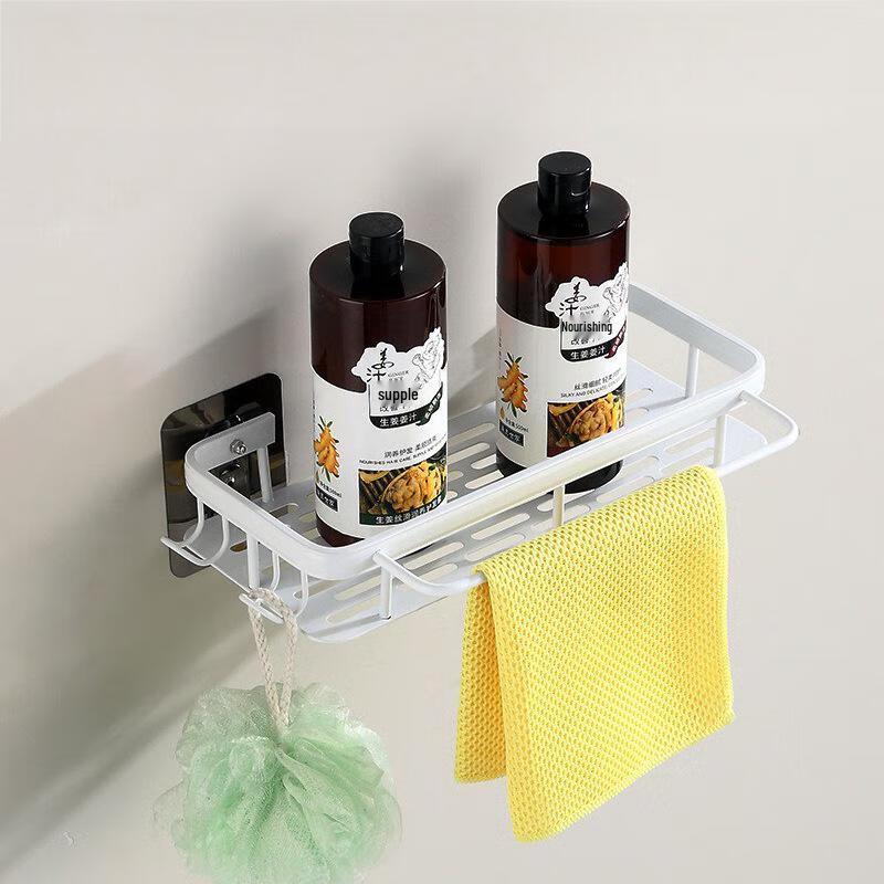 MDNG Punch-Free Corner Bathroom Storage Shelf