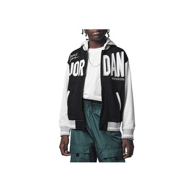 Jordan Giacca in Maglia Stampata con Motivo Logo Lettera Giacche Bambino Nera FJ6406-010