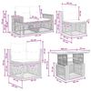 Garden Sofa Set 9 Pieces Gray and Dark Gray Poly Rattan