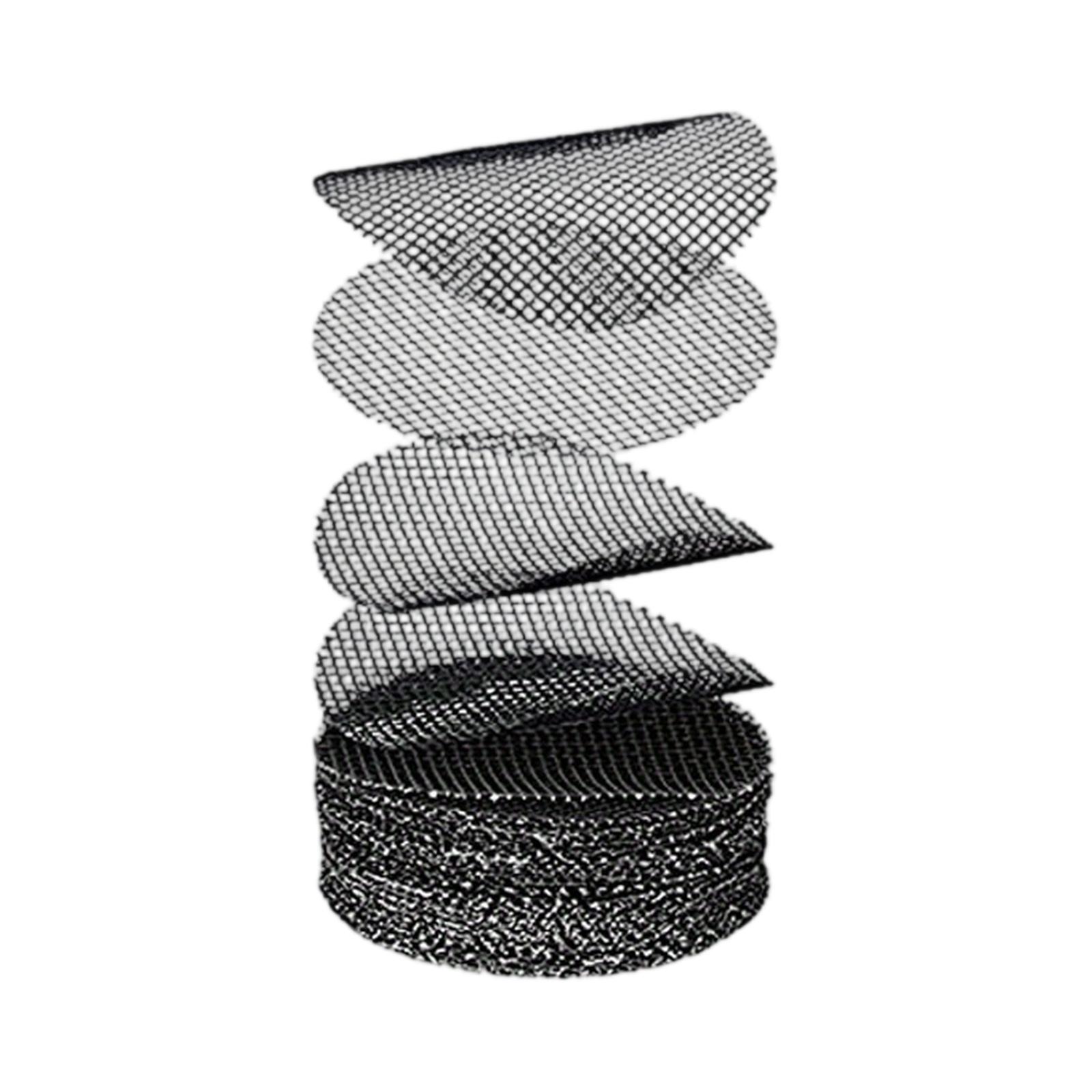 

Round Mesh Filter Screens for Water Pipes Durable Stainless Steel Fine Mesh Sheet Pack of Multiple Pieces for Filtration Use One Size чёрный