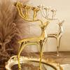 Nordic Deer Candle Holder – Alloy Candlestick for Romantic Living Room or Dining Table Decor
