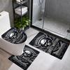 Harleydavidson Motorcycles Customize Your Name 3Pcs Bathroom Mat Set Toilet Lid Cover Ushaped Foot Mat Nonslip Floor Mat Decor For Bathroom