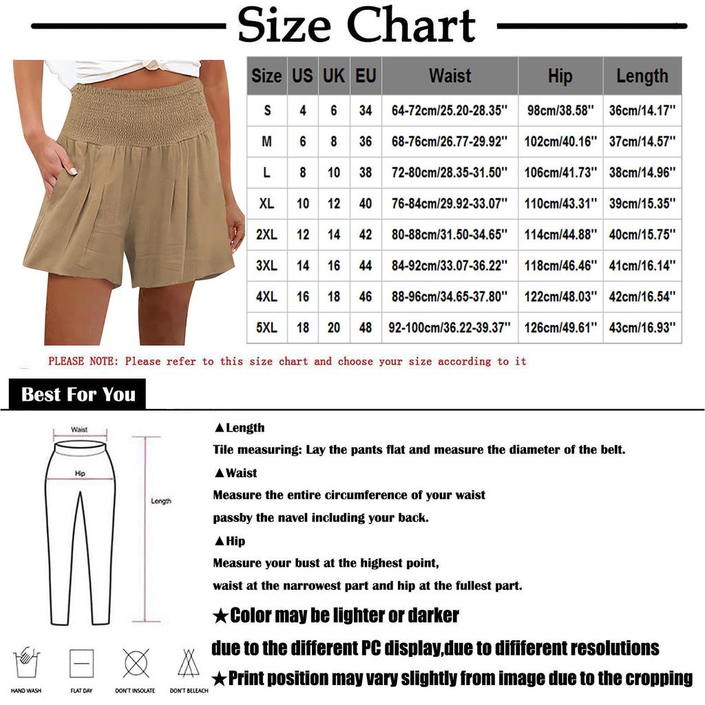 Women's Casual Loose Beach Pants Solid Color Ruffle High Waist  Shorts
