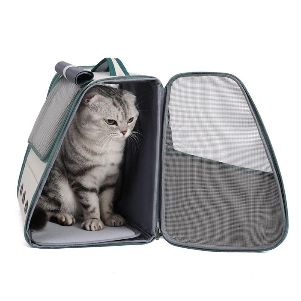 Carrying Pet Backpack Breathable Cat Bag Lightweight Pet Double Shoulder Bag Cat