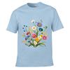 Wildflower Bouquet Colorful Mixed Flowers Botanical Floral Graphic Unisex Summer Tshirt Top