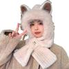 Cozy Fox Ear Hat & Scarf - Thick Plush Winter Warmer with Ear Protection