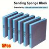 5Pcs 60-320 Grits Sanding Sponge Blocks  For Wood Metal Glass Furniture Drywall