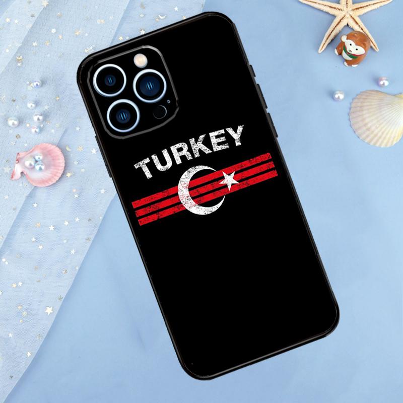 Turkey Flag Phone Case For iPhone 14 13 12 11 15 16 Pro Max 7 8 Plus XR X XS Max 12 13 Mini Cover Case