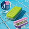 Breathable Silicone Swim Goggle Case Large Capacity Swimming Goggle Protective Pouch  For Backpack