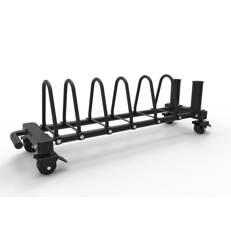 WEZHO Gym Weight Plate and Dumbbell Storage Cart