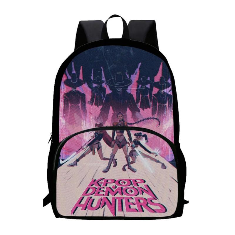 K-Pop Inspired Demon Hunter Themed Large Capacity Backpack School Travel Unisex Oxford Fabric Daypack
