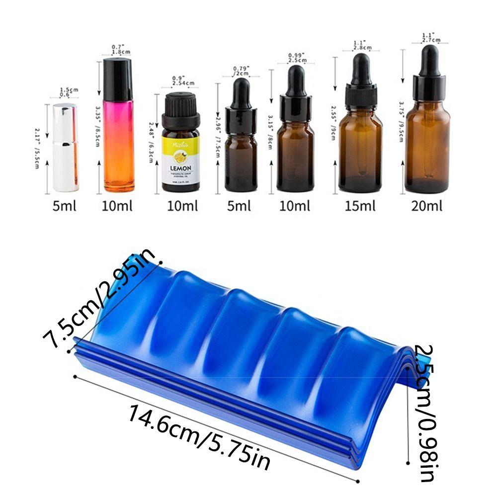3Pcs 5 Slots Essential Oils Storage Rack Expandable Drawer Oil Bottles Stand  Cosmetic