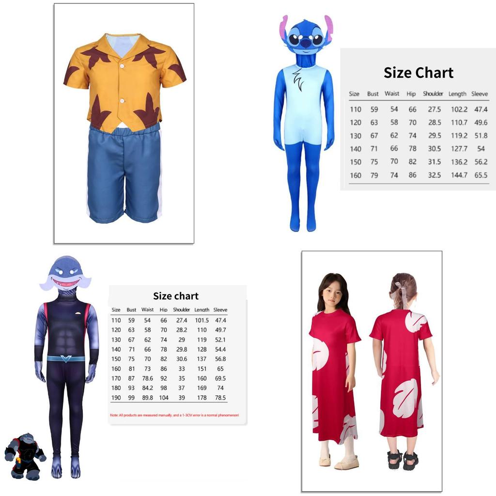 Comfortable And Stylish Interstellar Baby Cosplay Costume For Kids With Cartoon Prints In Stitch Design