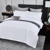 40 Count High-Quality Cotton Bedding Set: Includes Duvet Cover and Fitted Sheet - Luxurious White, Ideal for Hotels and Homestays.