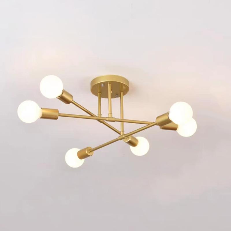 Nordic Minimalist Pendant Light Ceiling Lamp LED Chandelier Suitable for Bedrooms Living Rooms Black Gold Lighting Decoration