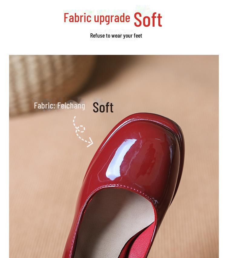 Sapatos Mary Jane de Couro de Vaca com Plataforma e Salto Alto para Mulheres - Impermeáveis, Retrô, com Tira de Fivela e Salto Grosso