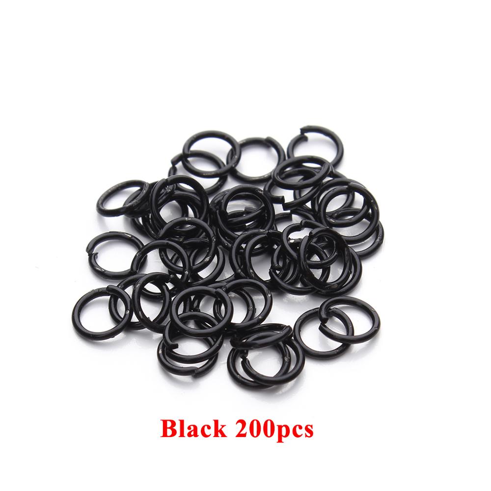50-200pcs DIY Jewelry Findings Open Single Loops Jump Rings Split Ring for jewelry making Open Jump Rings Connectors Wholesale