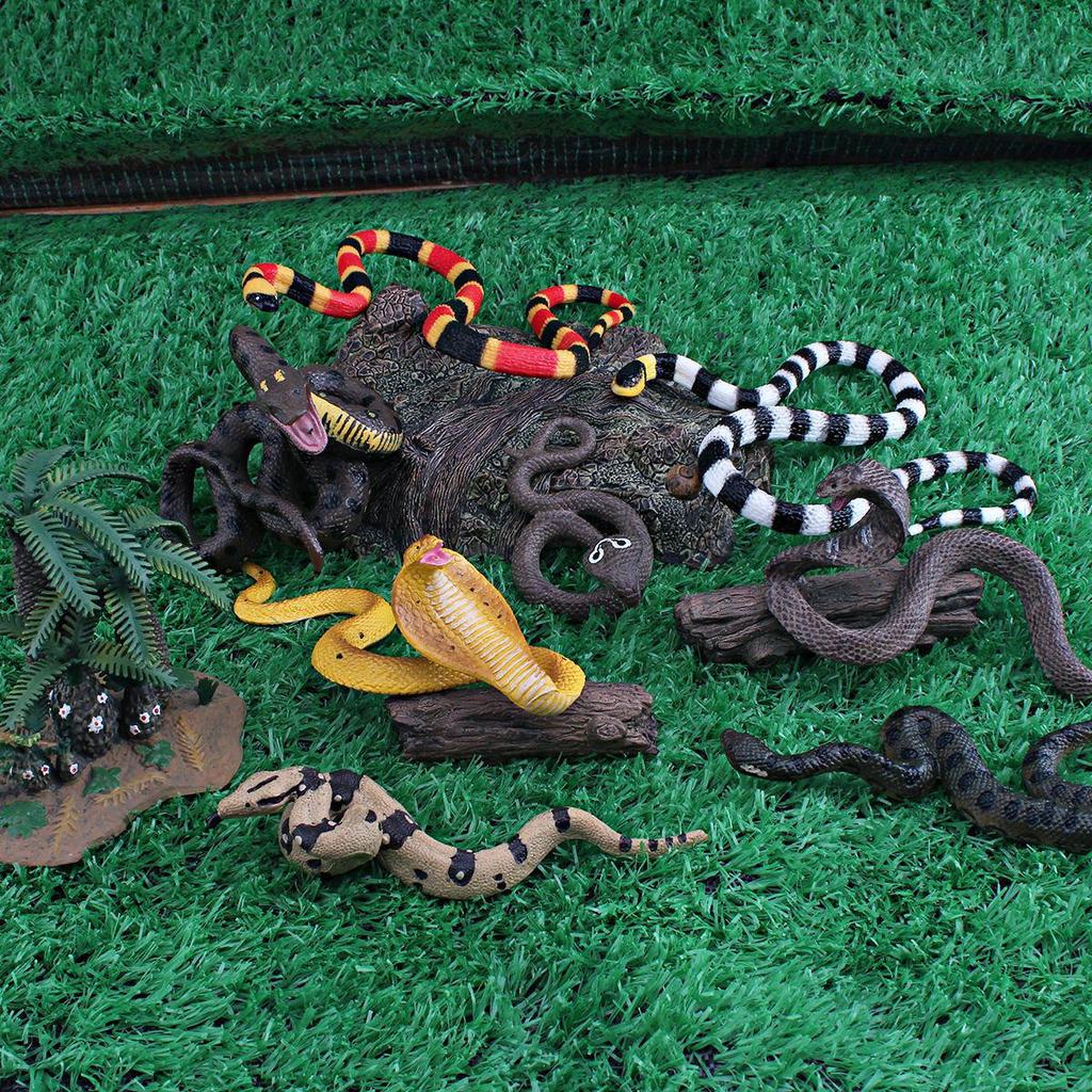 Reptile Simulation: Snake Wildlife Toy - Children's Cognitive Decor Model