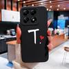 Custodia Per Xiaomi 14T 14 15 12 12S 12T 12X Pro Ultra Lite Cover Posteriore Carina Cuore d'Amore Modello Lettera Silicone Morbido Anti Caduta Protettiva Per Xiaomi Capa