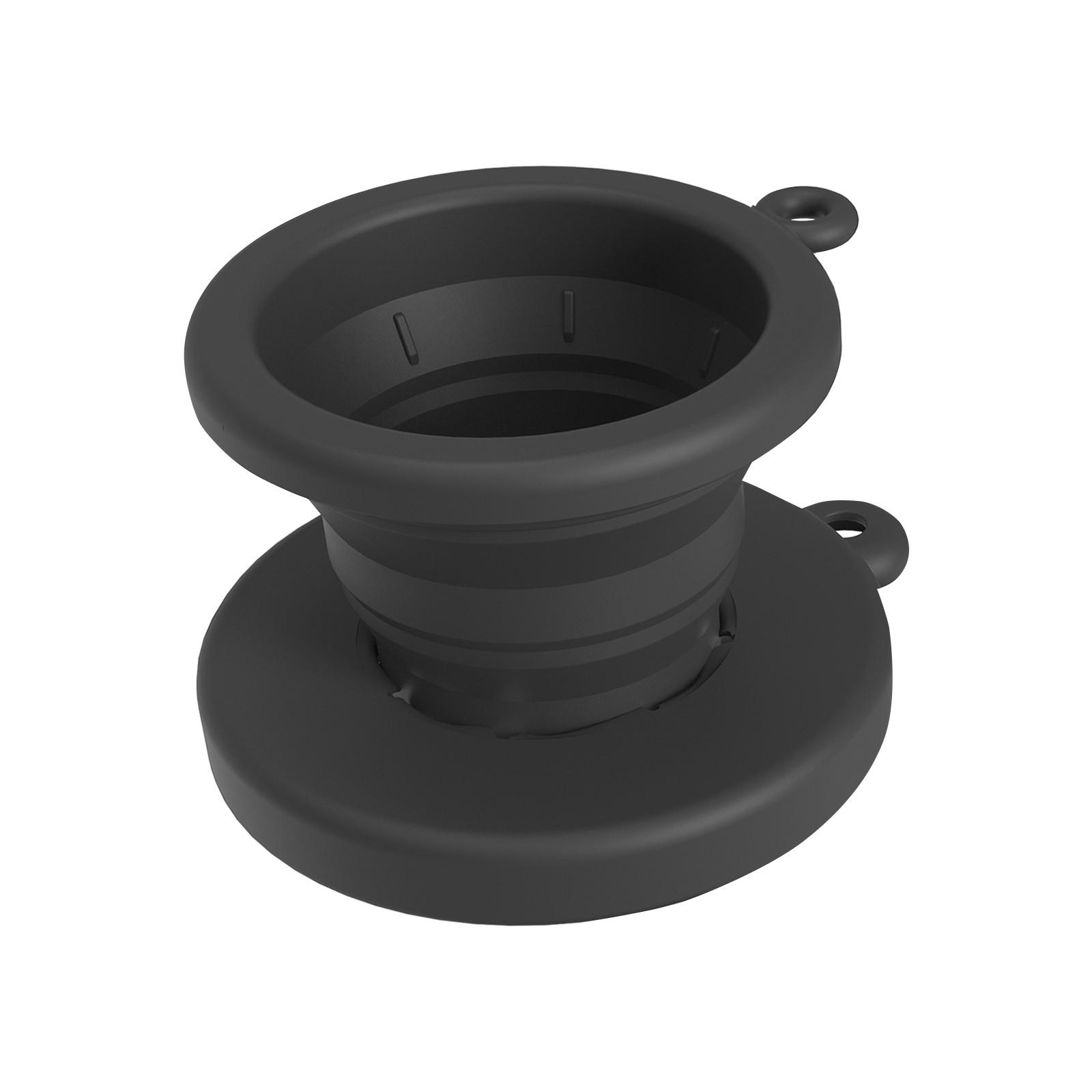 

Практичная чашка-фильтр с основанием, удобная кофейная посуда, капельница для ручного приготовления кофе, инструмент, принадлежности для кемпинга на открытом воздухе One Size чёрный