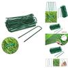 Heavy Duty Green Galvanised Turf Nails Steel Ushaped Garden Ground Pegs For Lawn And Garden Cover Fixing