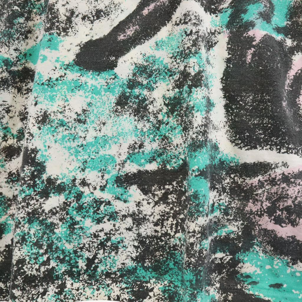 OLD 80s 90s Made In USA Overall Handle Short Sleeve Surfer Print T-shirt Men's Used