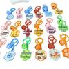 Motivational Acrylic Keychain with Bell Charm - Cute DIY Bag Accessory & Gift