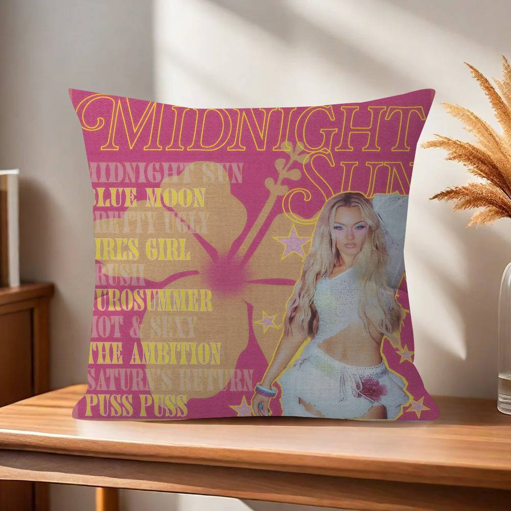 Singer Zara Larsson Midnight Sun Pillow Gift Home Office Decoration Pillow Bedroom Sofa Car Cushion CoverPillow Case