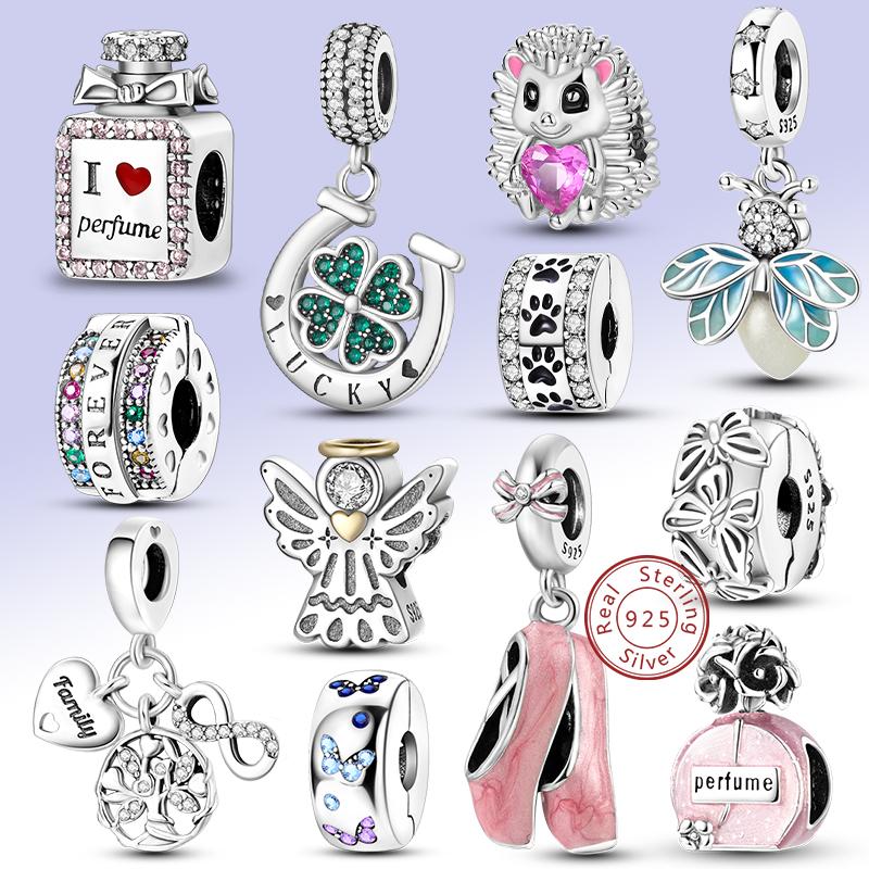 Ékszerkínálat 925 ezüst Eredeti medálok Gyöngyök Illeszkedik Medálhoz Karkötő Medál Lógó Nőknek barkácsolás Finom ékszerkészítés