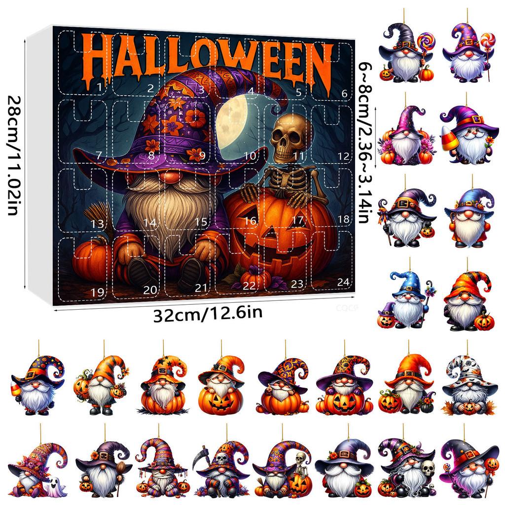 Halloween Dwarf Acrylic Hanging Decor Set With 24 Pieces For Party Celebration And Festive Atmosphere