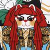 Hand Towel Lion T31 Maneki-neko (beckoning Cat) [Kabuki Dance]