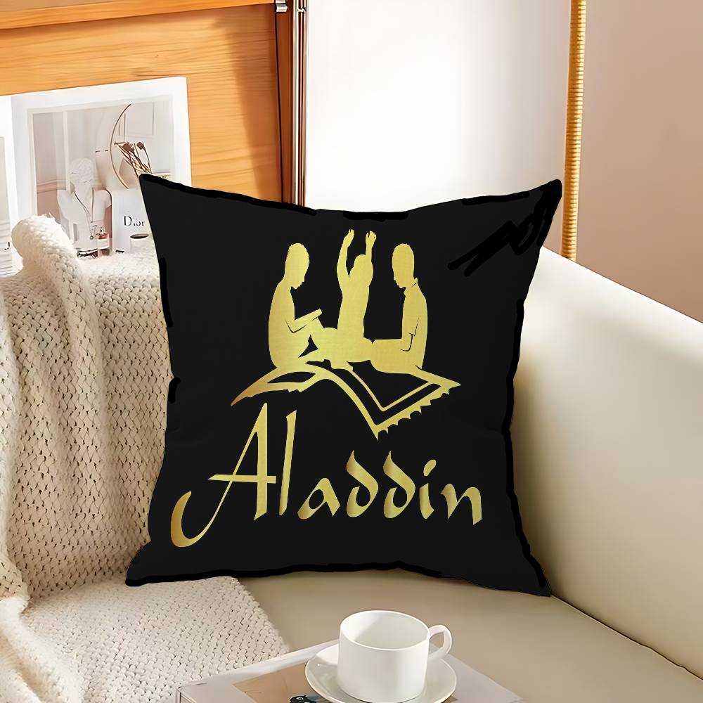 

Anime A-Aladdin Personalized Pillow Cover Kids Bedroom Wild Party Decor Pillowcase kid Birthday shower Gift 12x12Inch