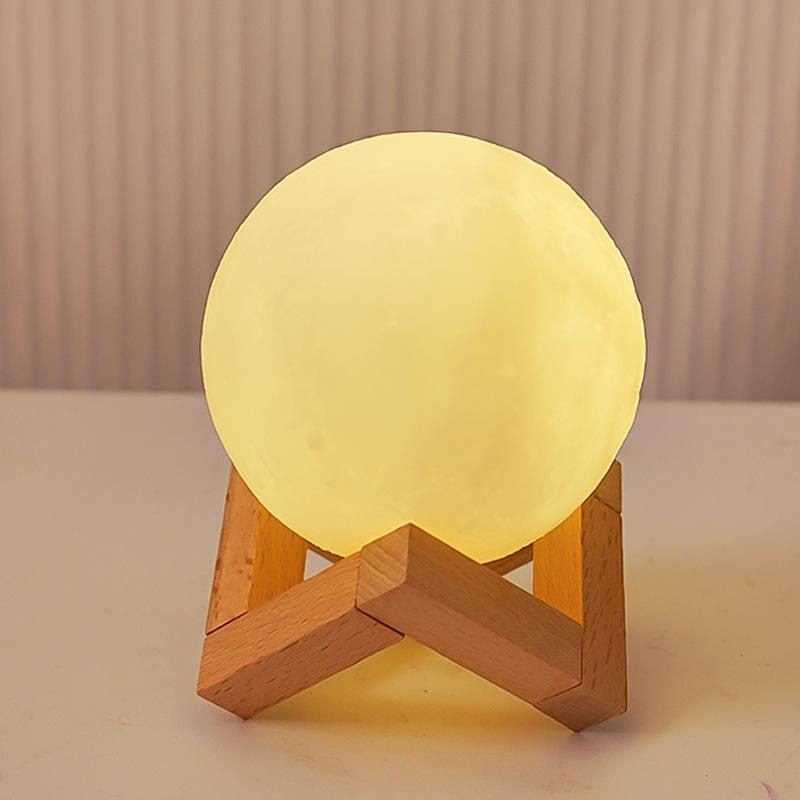 Handbemalte Mondlampe: DIY Planeten-Nachtlicht für Schlafzimmerdeko - Perfektes Geschenk für beste Freunde