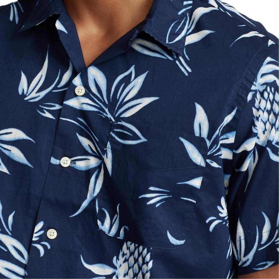 Polo Ralph Lauren Bedrucktes einreihiges Poloshirt Herren Hemden Blau MNPOWOV1N820440-999