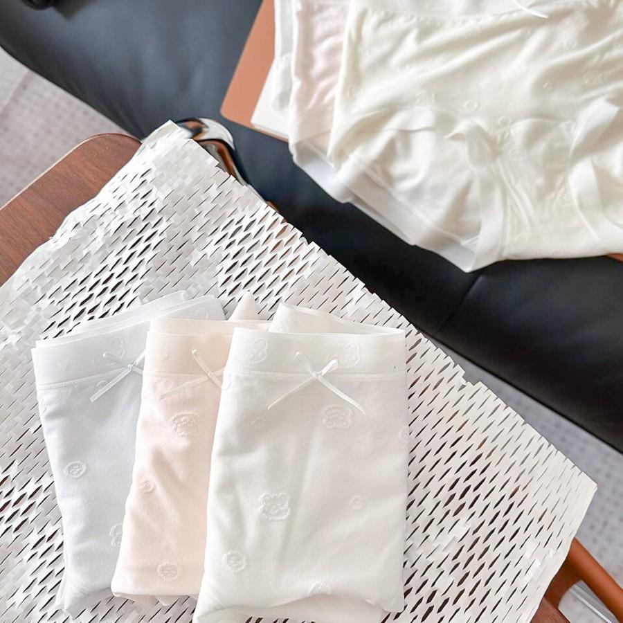 9287 Soft Zero-Touch Seamless Jacquard Modal Panties - Class A 10A With Extended Bottom