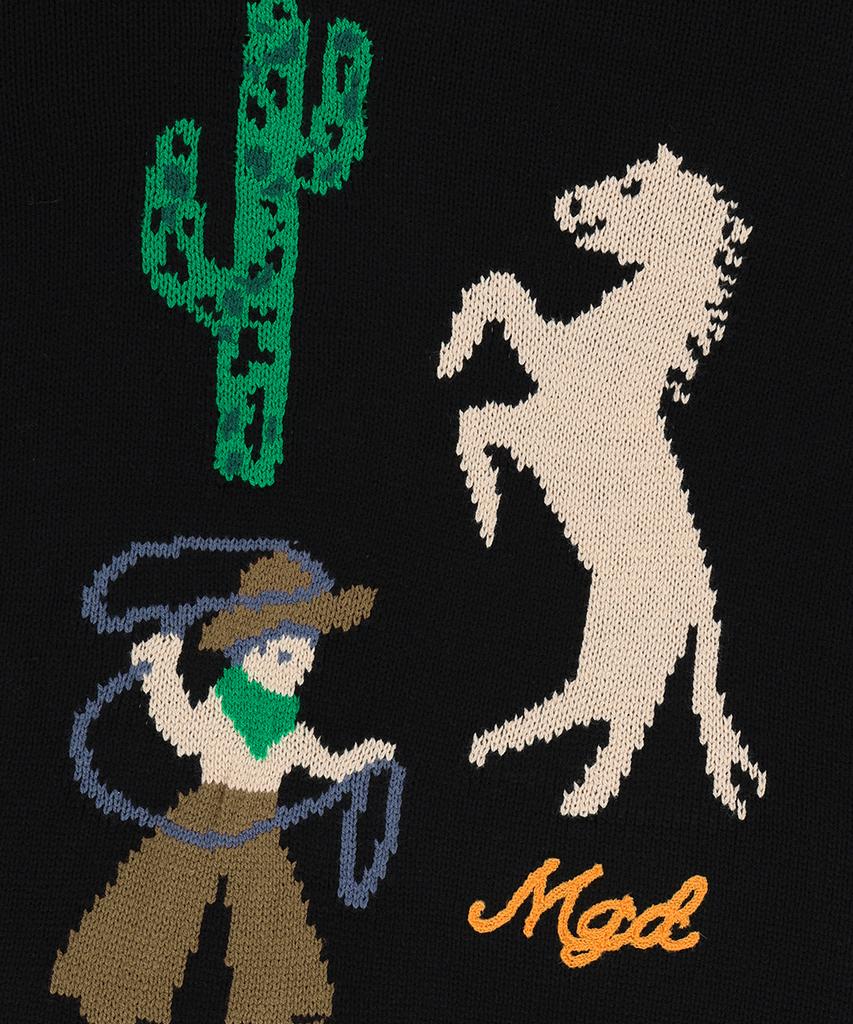 MAHAGRID Mgd Cowboy Knit Sweater Black(Mg2Efmk604A)