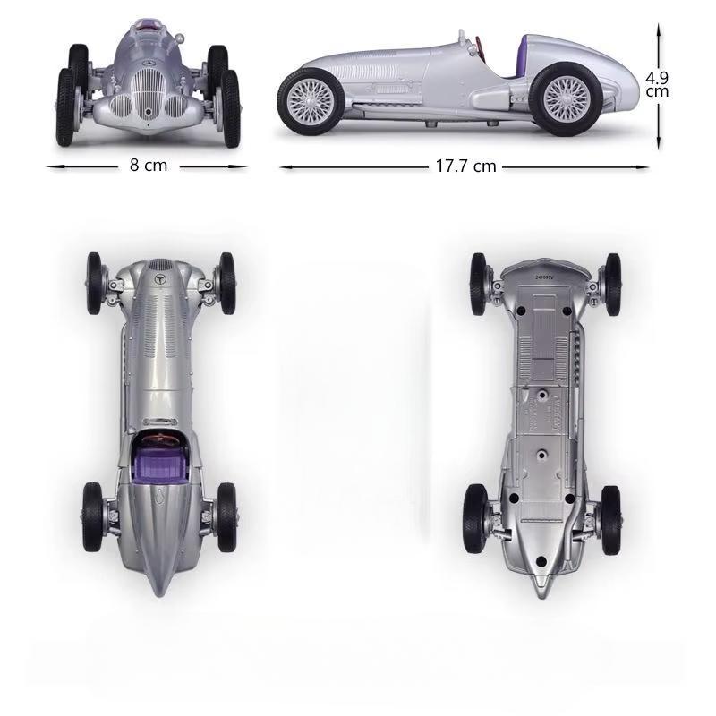 1/24 Mercedes-Benz 1937 W125 High Quality WELLY Diecast Classic Metal Model Car Vintage Car Alloy Toy Car for Kids Collection
