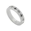 GG Marmont Double G Logo Classic Quilted Ring Unisex Rings Silver 729898J84000728