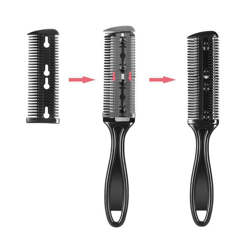 Double-Sided Knife Hair Cutting Comb Hair Thinning Bangs Hairdressing Hairdresser Comb Home Hair Care Supplies