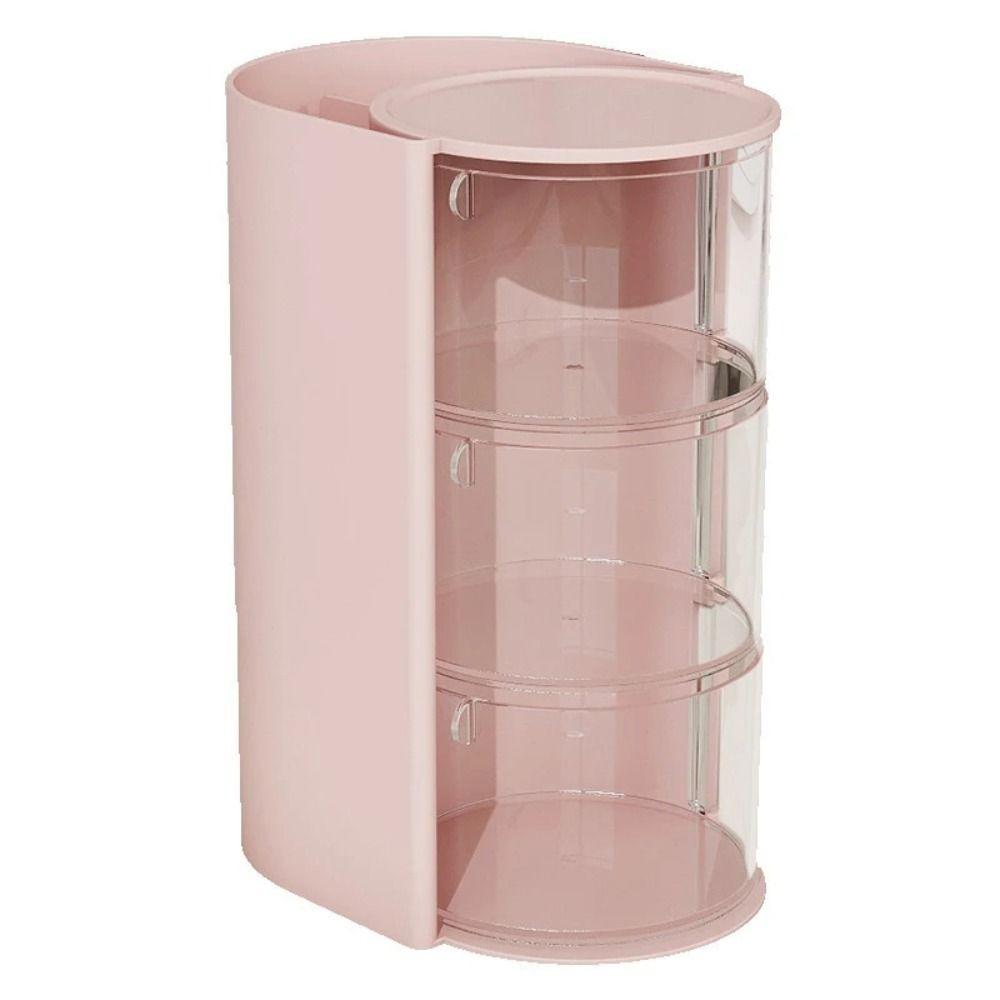 Large Capacity Jewelry Organizer Box 3-Layer Cosmetic Storage Box Makeup Brush Holder  Beauty Egg