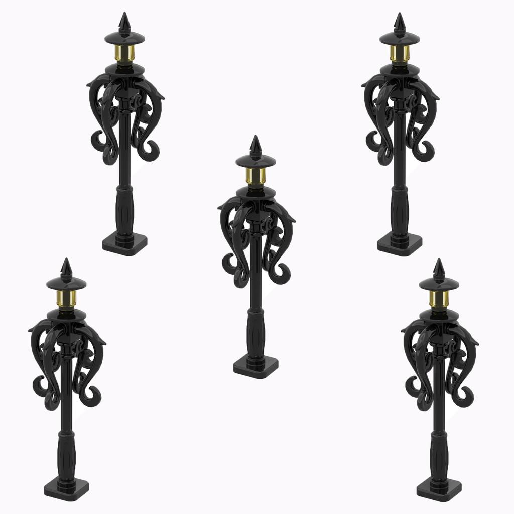 MOC Bricks Toys Model Compatible MOC Parts Bricks City Street Lamp Building Block Lamp with Halloween Bat Lamp