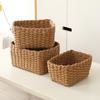 Hand-woven storage baskets home desktop sundry cosmetics storage basket living room clothing sundry toys storage basket