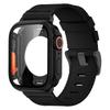 Nylon Loop Strap+PC Case For Apple Watch Series 11 10 42mm 46mm 45mm 44mm 41mm 40mm Cover Band for Iwatch 9 8 7 6 5 SE3/2/1 3 21