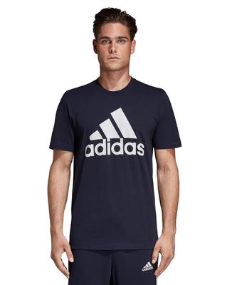 Adidas MUSTHAVES BADGE OF SPORTS Training In Legend Size To Japanese Size Men's T-Shirt (FSD54) Ink/White (DT9932), J/S (equivalent S)