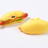 Dog Squeaky Toy Vinyl Chew Toys with Built-in Sound Realistic Burger, French Fries, and Hot Dog Toy for Interactive Play Teeth Cleaning and Anxiety