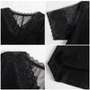 Embroidered Lace Tops for Short Sleeve Cut and Summer Everyday Going Pullover Tops Design [SYitong] Women, Black, Summer, Blouse, Sewn, Slimming,
